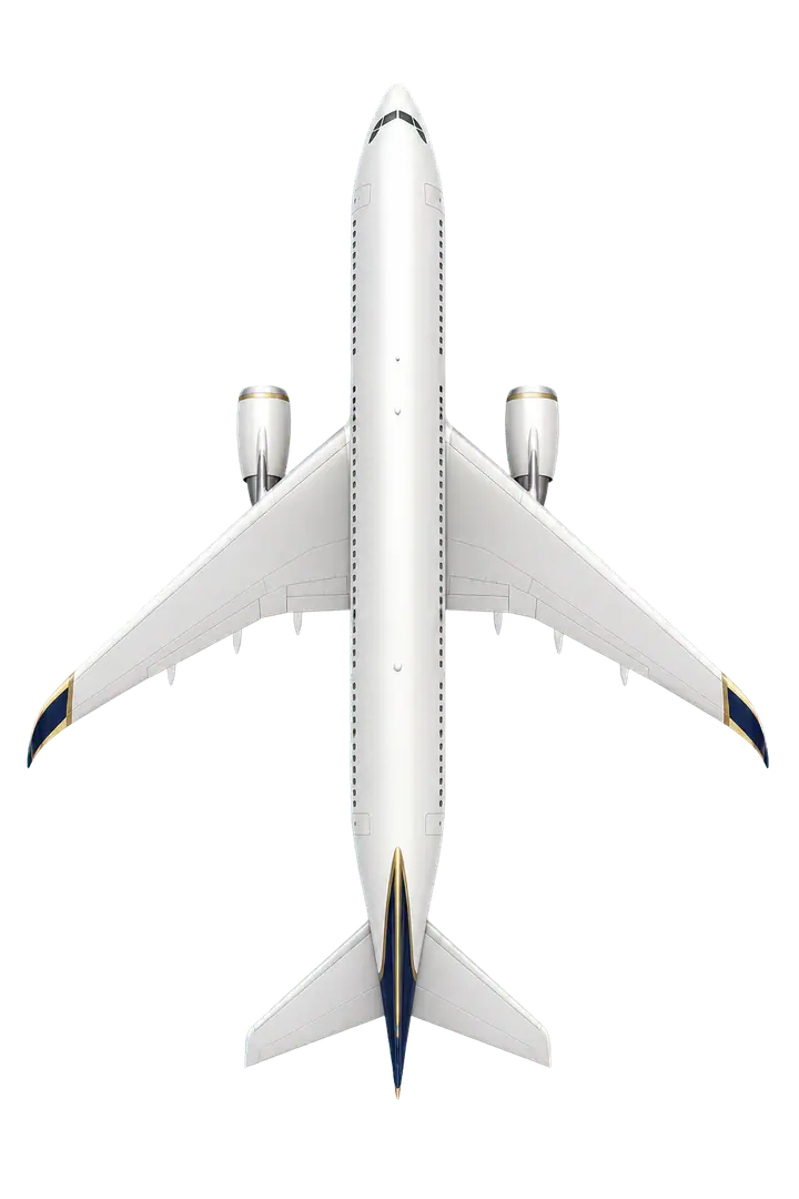 StarLux aircraft viewed from above